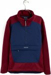 Burton W Light Phase Hybrid Fleece Pullover Colorblock / Rot | Größe XS | Dame