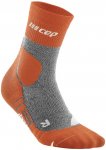 Cep M Hiking Compression Merino Mid Cut Socks Grau / Orange | Größe III | Herr