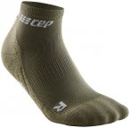 Cep M The Run Compression Socks Low Cut Oliv | Größe III | Herren Kompressions