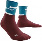 Cep M The Run Compression Socks Mid Cut Colorblock / Rot | Größe IV | Herren K