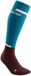Cep M The Run Compression Socks Tall Blau / Rot | Größe V | Herren Laufsocken