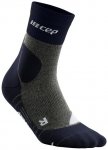 CEP W Hiking Compression Merino Mid CUT Socks Blau / Grau | Größe III | Damen 