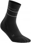 Cep W Reflective Compression Mid Cut Socks Schwarz | Größe III | Damen Kompres