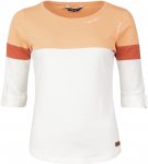 Chillaz W Balanced Longsleeve Orange / Weiß | Größe 40 | Damen Langarm-Shirt