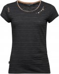 Chillaz W Fancy Flower T-shirt Schwarz | Größe 42 | Damen Kurzarm-Shirt