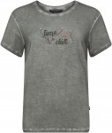 Chillaz W Sagres Time To Chill T-shirt Grau | Größe 34 | Damen Kurzarm-Shirt