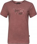 Chillaz W Sagres Time To Chill T-shirt Rot | Größe 40 | Damen Kurzarm-Shirt