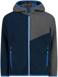 Cmp Boys Jacket Fix Hood Jacquard Knitted Blau | Größe 152 | Jungen Ski- & Sno
