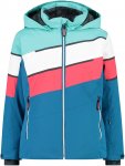 Cmp Girls Jacket Fix Hood I Blau / Pink | Größe 110 | Mädchen Ski- & Snowboar