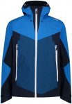 Cmp M Jacket Fix Hood 3 Layer Ii Colorblock / Blau | Größe 56 | Herren Anorak