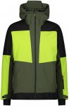 Cmp M Jacket Fix Hood Pl Pongee Jacquard+tpu Colorblock / Grün | Größe 50 | H