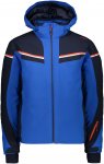 Cmp M Jacket Zip Hood Stripes Blau / Schwarz | Größe 54 | Herren Ski- & Snowbo