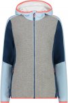 Cmp W Jacket Fix Hood Xii Colorblock / Blau / Grau | Größe 40 | Damen Ponchos 