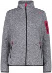 Cmp W Knitted Melange Fleece Jacket Grau | Größe 34 | Damen Ponchos & Capes