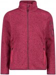 Cmp W Knitted Melange Fleece Jacket Lila | Größe 34 | Damen Ponchos & Capes