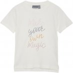 Color Kids Girls T-shirt With Print Weiß | Größe 122 | Mädchen Kurzarm-Shirt