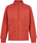 Color Kids Kids Fleece Jacket With Solid Effect Orange / Rot | Größe 104 | Kin