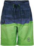 Color Kids Kids Swim Shorts Striped Colorblock / Blau / Grün | Größe 92 | Kin