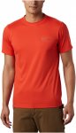Columbia M Zero Rules Short Sleeve Shirt Rot | Größe XXL | Herren T-Shirt