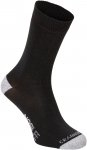 Craghoppers Single Nosilife Travel Socke Grau / Schwarz | Größe EU 43-46 / UK 