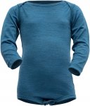 Devold Breeze Merino Body Baby Blau | Größe 62 | Kinder Langarm-Shirt