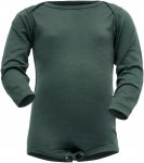 Devold Breeze Merino Body Baby Grün | Größe 92 | Kinder Langarm-Shirt
