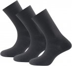 Devold Daily Merino Light Sock 3-pack Schwarz | Größe 36 - 40 |  Kompressionss