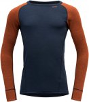 Devold M Duo Active Merino 205 Shirt Colorblock / Blau | Herren Langarm-Shirt
