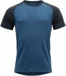 Devold M Jakta Merino 200 T-shirt Colorblock / Blau | Herren Kurzarm-Shirt