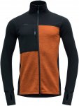Devold M Nibba Pro Merino Jacket Colorblock / Blau / Orange | Größe XL | Herre