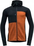 Devold M Nibba Pro Merino Jacket Hood Colorblock / Blau / Orange | Größe S | H