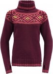 Devold Originals Ona Woman Round Sweater Rot | Damen Sweaters & Hoodies