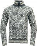 Devold Originals Svalbard Sweater Zip Neck Grau | Größe M |  Freizeitpullover