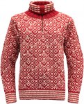 Devold Originals Svalbard Sweater Zip Neck Rot | Größe XS |  Freizeitpullover