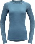 Devold W Duo Active Merino 210 Shirt Blau | Größe XXL | Damen Langarm-Shirt