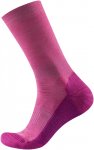 Devold W Multi Merino Medium Sock Pink | Größe 38 - 40 | Damen Kompressionssoc