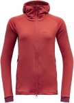 Devold W Nibba Merino Jacket Hood Rot | Größe XS | Damen Anorak