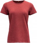 Devold W Nipa Merino 130 Tee Rot | Größe XS | Damen Kurzarm-Shirt