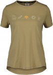 Dolomite W Pelmo Dri 2 Short-sleeve Tee Braun | Größe XL | Damen Kurzarm-Shirt