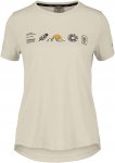 Dolomite W Pelmo Dri 2 Short-sleeve Tee Weiß | Größe XS | Damen Kurzarm-Shirt