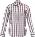 Dolomite W Shirt Long Sleeve Seren Check Kariert / Rot | Damen Langarm-Hemd