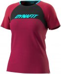 Dynafit W Ride Shirt Colorblock / Rot / Schwarz | Damen Kurzarm-Radtrikot