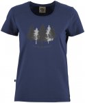 E9 W 5trees Blau | Größe XS | Damen Kurzarm-Shirt