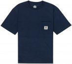 Elemental M Basic Pocket Label Short-sleeve Blau | Herren Kurzarm-Shirt