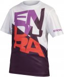 Endura Kids Singletrack Core T-shirt Lila / Weiß | Größe 13 - 14 Jahre | Kind