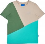Finkid Ankkuri Colorblock / Beige / Grün | Größe 80 - 90 |  Kurzarm-Shirt