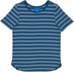 Finkid Maalari Gestreift / Blau | Größe 110 - 120 | Kinder Kurzarm-Shirt