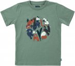 Fjällräven Kids Forest Findings T-shirt Grün | Größe 110 | Kinder Kurzarm-S