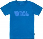 Fjällräven Kids Logo T-shirt Blau | Größe 134 | Kinder Kurzarm-Shirt