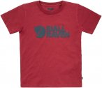 Fjällräven Kids Logo T-shirt Rot | Größe 140 | Kinder Kurzarm-Shirt